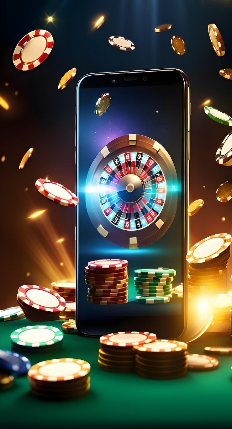Tampilan utama aplikasi login4d dengan navigasi intuitif dan warna neon merah